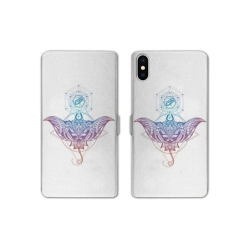 Housse Cuir Portefeuille Pour Iphone X / Xs Animaux Maori