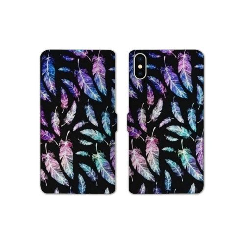 Housse Cuir Portefeuille Pour Iphone Xr Psychedelic