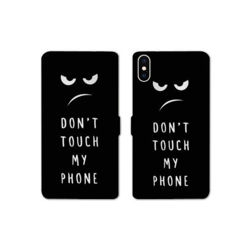Housse Cuir Portefeuille Pour Iphone Xr Humour