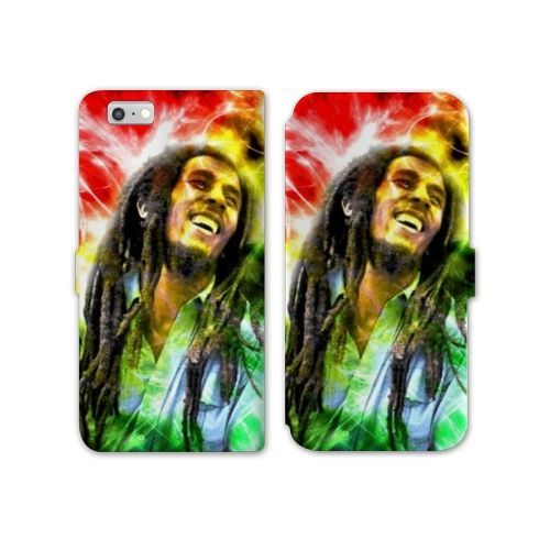 Housse Cuir Portefeuille Pour Iphone 7 / 8 / Se (2020 / 2022) Bob Marley