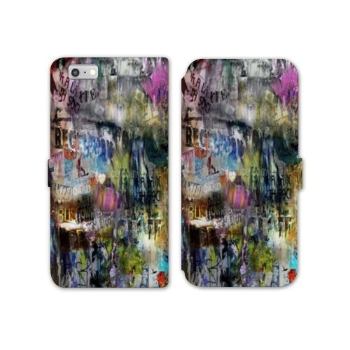 Housse Cuir Portefeuille Pour Iphone 7 / 8 / Se (2020 / 2022) Grunge