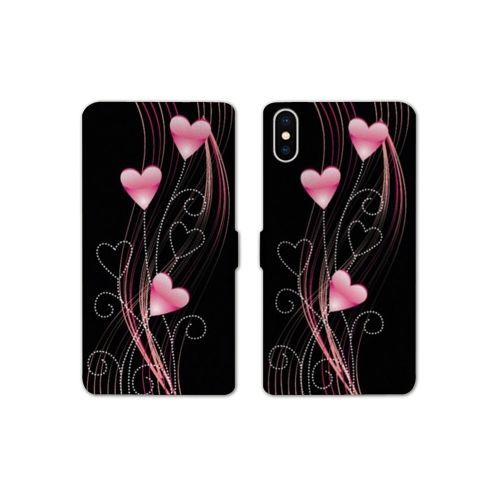 Housse Cuir Portefeuille Pour Iphone X / Xs Amour