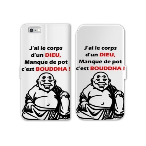 Housse Cuir Portefeuille Pour Iphone 7 / 8 / Se (2020 / 2022) Humour