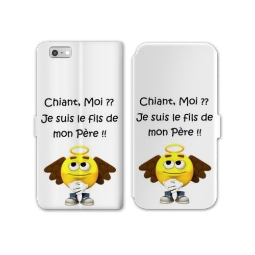 Housse Cuir Portefeuille Pour Iphone 7 / 8 / Se (2020 / 2022) Humour