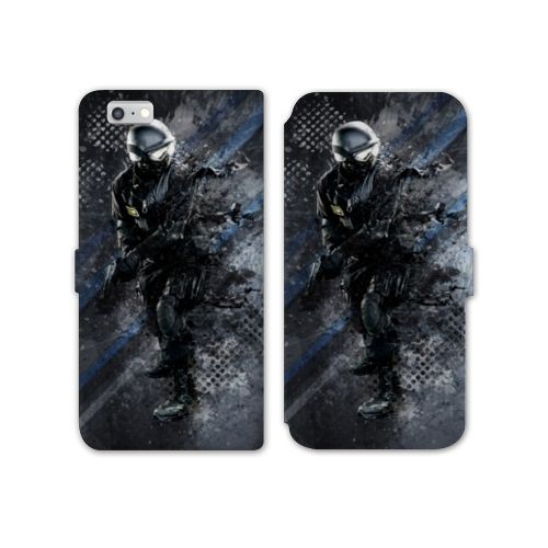 Housse Cuir Portefeuille Pour Iphone 7 / 8 / Se (2020 / 2022) Pompier Police