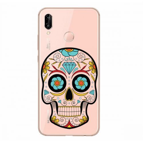 Coque Transparente Pour Samsung Galaxy A20e Tete Mort