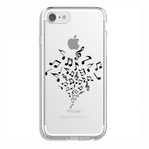 Coque Transparente Pour Iphone 7 / 8 / Se (2020 / 2022) Note Musique