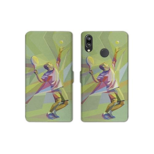 Housse Cuir Portefeuille Pour Samsung Galaxy A20e Tennis Service