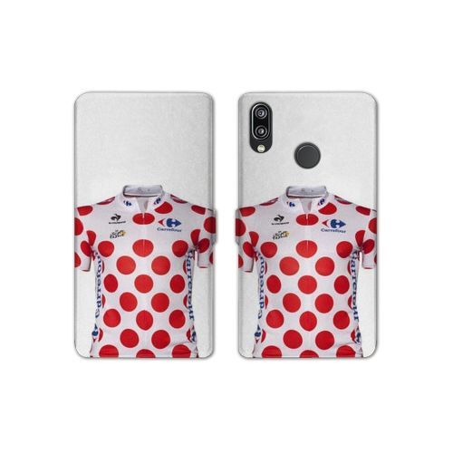 Housse Cuir Portefeuille Pour Samsung Galaxy A20e Cyclisme Maillot Pois