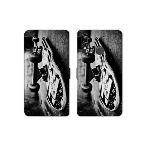 Housse Cuir Portefeuille Pour Samsung Galaxy A20e Skate Vintage