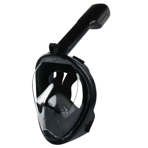 Masque De Plongée Intégral Noir Silicone Vision 180° T :L/Xl Gopro Anti-Buée