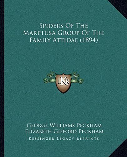 Spiders Of The Marptusa Group Of The Family Attidae (1894)
