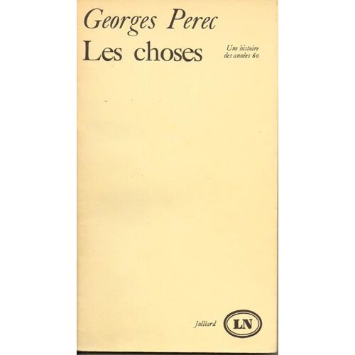 Les Choses - Une Histoire Des Annees 60