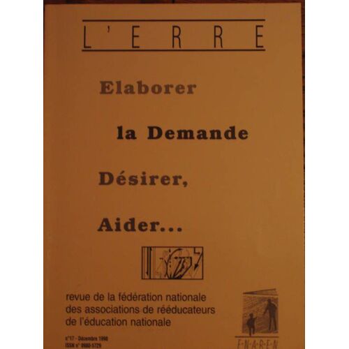 Fnaren - L'erre  N° 17 : Elaborer La Demande, Desirer, Aider