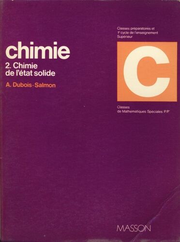 Chimie Tome 2 - Chimie De L'état Solide