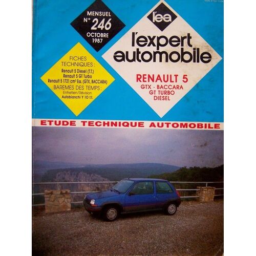 Evue Technique Renault 5 Gtx - Baccara - Gt Turbo Diesel  N° 246