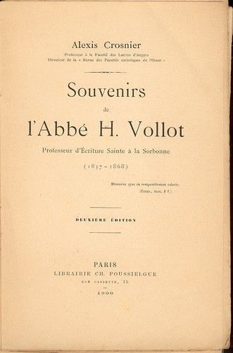 Souvenirs De L'abbe Vollot Souvenirs De L'abbe Vollot