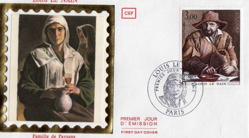 Enveloppe Du Premier Jour Louis Le Nain "Famille De Paysans" Novembre 1980 Paris