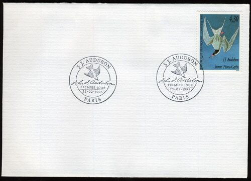 Enveloppe Avec Oblitération 1er Jour : J.J Audubon - Sterne Pierre-Garin