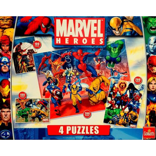 4 Puzzles Marvel Heroes