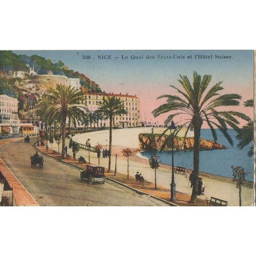Carte Postale - Nice - Le Quai Des Etats-Unis Et L'hôtel Suisse
