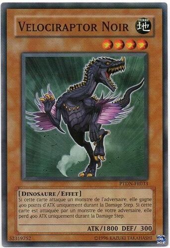 Ptdn-Fr033_Velociraptor Noir_Yu-Gi-Oh !_Vf
