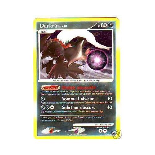 Pokemon - Carte Darkrai - 80pv - Aube Majestueuse - 3/100