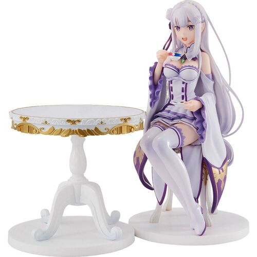 Re:Zero -Starting Life In Another World- Statuette Pvc 1/7 Emilia Tea Party Ver. 20 Cm