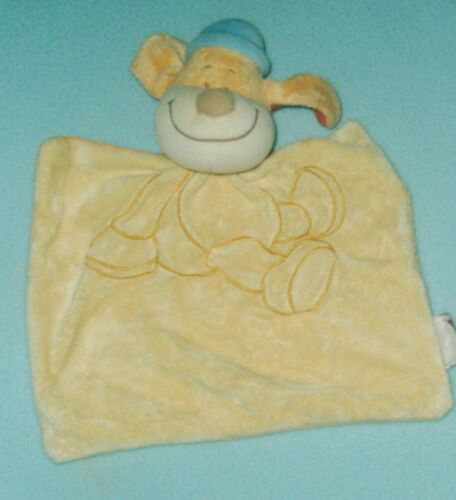 Doudou Plat Chien Bengy Jaune