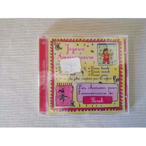 Cd Joyeux Anniversaire Sarah