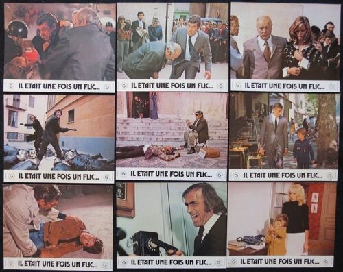 Il Etait Une Fois Un Flic * Georges Lautner - Film 1972 - Jeu De 9 Photos D'exploitation De Cin?ma - Chaque Affiche 22x28 Cm - Michel Constantin ; Mireille Darc ; Daniel Ivernel - Film Policier