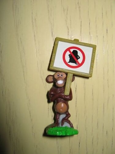 Madagascar 2 - Figurine Singe Avec Pancarte - Avec Bpz