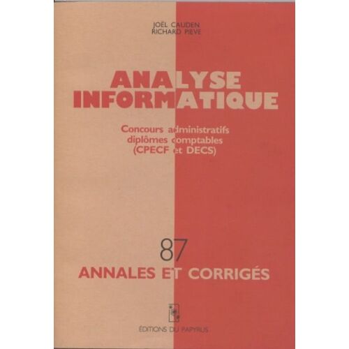 Analyse Informatique