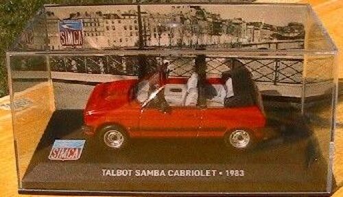 Simca Talbot Samba Cabriolet 1983 Ixo 1/43 Rouge Red-Altaya