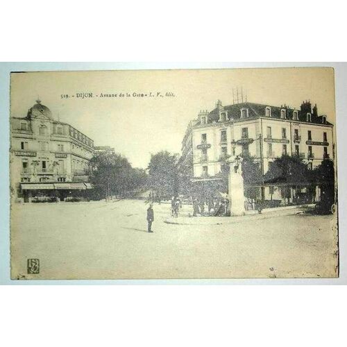 Carte Postale Ancienne Cote D Or Dijon Avenue De La Gare