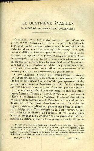 Etudes Tome 186 N° 6 - Le Quatrième Évangile, En Marge De Son Plus Récent Commentaire Par Léonce De Grandmaison, Jacques Rivière Par Paul Archambault, L Église Dans La Banlieue Par Pierre Lhande(...)