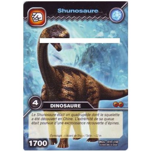 Carte Dinosaur King - Dkcg - 018/160 - Shunosaure