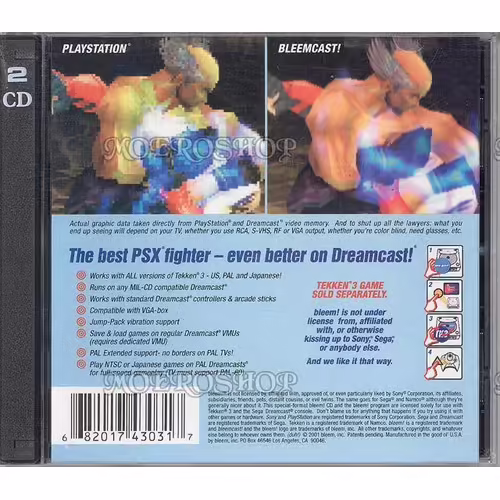 Bleemcast Tekken 3 - Dreamcast - Pal