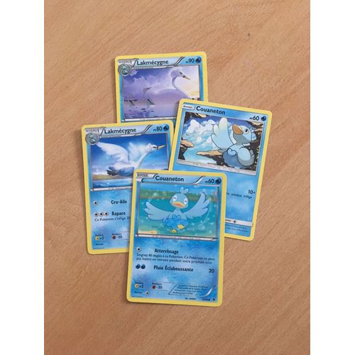 (1865) 2x Lakmécygne + 2x Couaneton (Pokemon)