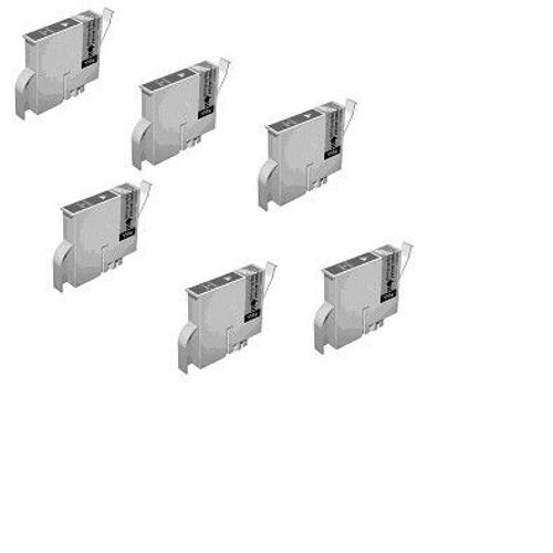 Lot de 6 cartouches compatibles Epson: 3x T0711,  1x T0712, 1x T0713, 1x T0714
