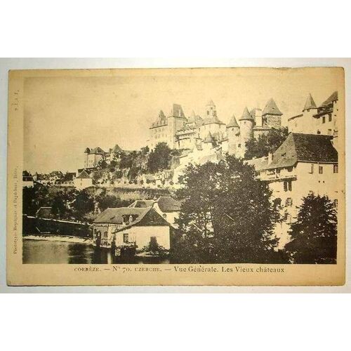 Carte Postale Ancienne Correze Uzerche Vue Generale Les Vieux Chateaux