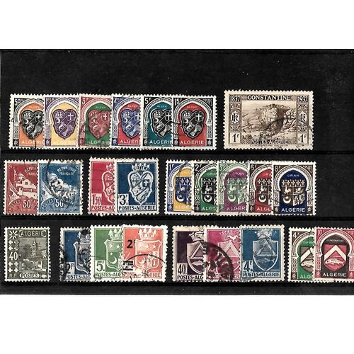Algérie-Département Français-Lot De 25 Timbres Oblitérés-Très Bon Etat