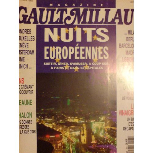 Gault Millau  Gaultmillau Magazine  N° 268 : Nuits Européennes