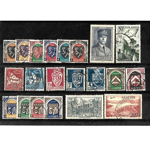 Algérie-Département Français-Lot De 21 Timbres Oblitérés-Très Bon Etat