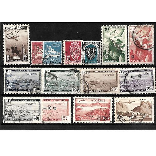 Algérie-Département Français-Lot De 15 Timbres Oblitérés-Très Bon Etat