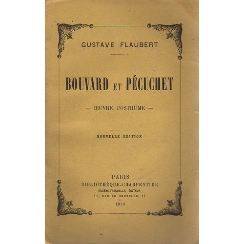 Bouvard Et Pécuchet Oeuvre Posthume