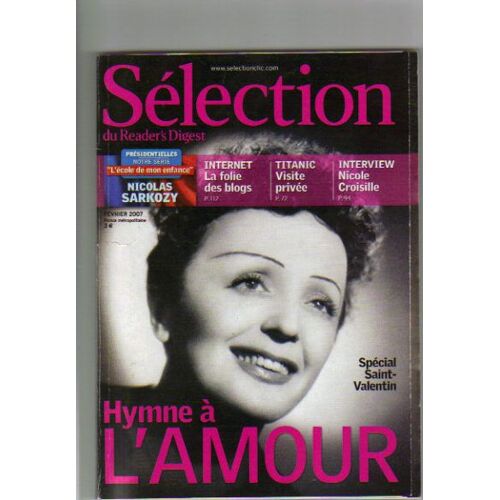 Sélection Du Reader's Digest N° 720 : Hymne À L'amour