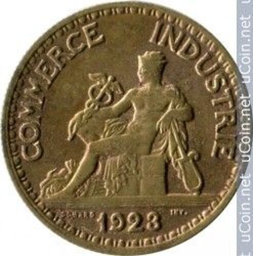 France = Pièce Bon Pour 50 Centimes De 1923 Type Domard, Chambre De Commerce, En Bronze Alu,