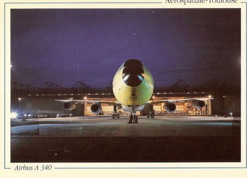 Airbus A 340 Devant L'usine Clement Ader- Aerospatiale Toulouse.