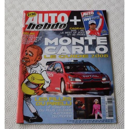 Auto Hebdo N° 1628 : Monte Carlo "Le Guide 2008"